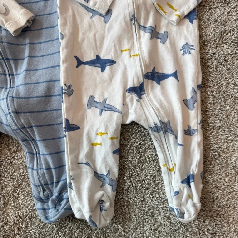 Carter's Kids Footies Baby Footed Zip Pajama Bundle  Size 3-6 months
